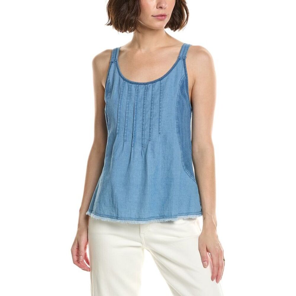 Xcvi Womens  Norelle Tank Top, Blue